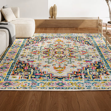 Brooklyn Geometric Medallion Area Rug